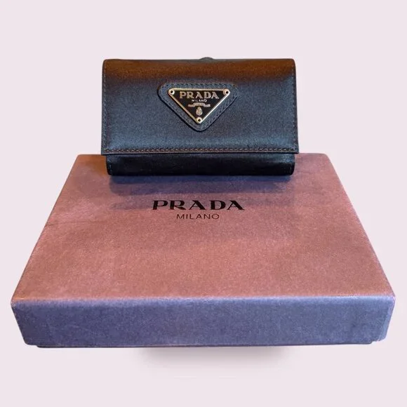 Authentic Prada Black Nylon Key Case w/ Box – NWOT - Picture 1 of 5